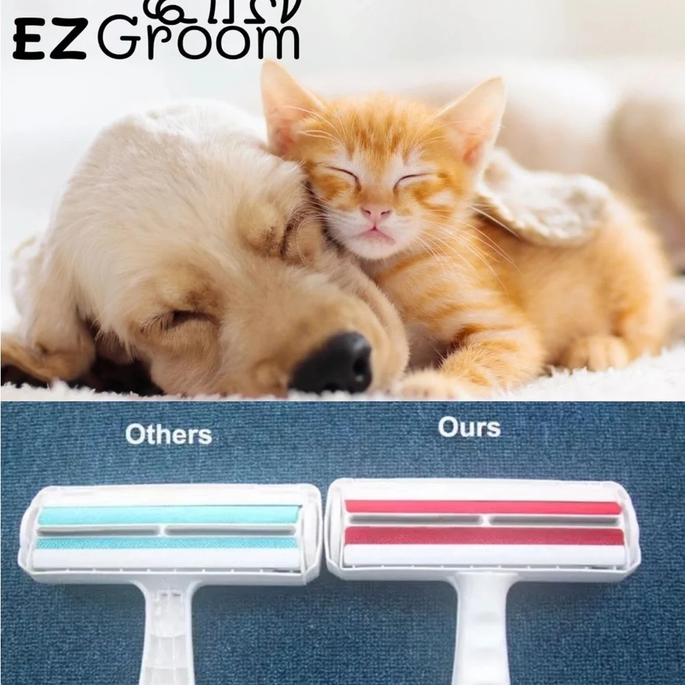 Pet Reusable Cat and Dog Hair Remover for Portable, Multi-Surface Lint Roller